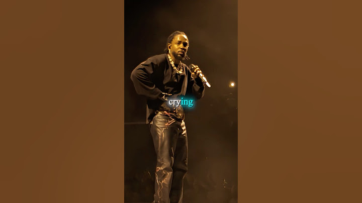 Kendrick Lamar MADE Security Cry 🥺💙
