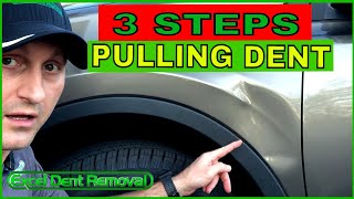 3 Steps To Pulling Out A Dent On A Car by Excel Dent Removal 310,248 views 3 years ago 10 minutes, 7 seconds