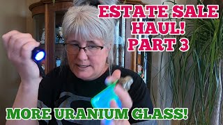 Estate Sale Haul Part 3! | Uranium Glass | Johann Haviland and more!