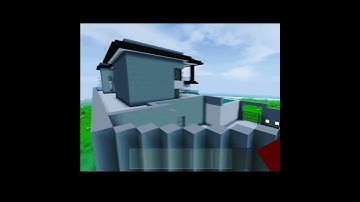 Big amazing modern house 😍🤑 in mini block craft #gaming #youtubeshorts #minecraft