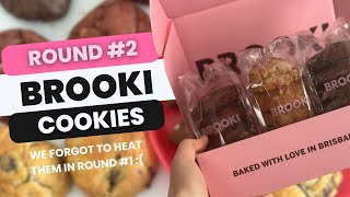 You HAVE to heat them!! Trying Brooki Bakehouse Cookies #bakery #cookies #unboxing