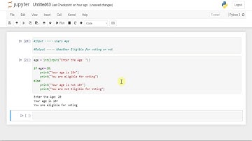 Python Program to print weather Age is Eligible to Vote or not