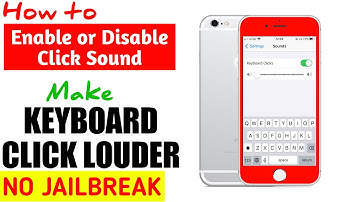 How to Fix Keyboard Click Sound on iPhone | Enable or Disable Keyboard Click Sound