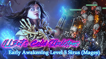 [3.15] Early League Awakener Level 5 Sirus Kill (Skeleton Mages)