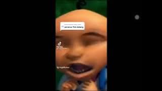 Meme upin ipin hantu kan badan ya kecil lari laku dan mata merah