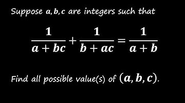 (3X speed) Algebra and Number Theory Challenge: Solving (a, b, c) Equations Step by Step