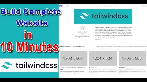 Build Complete Website in 10 Minutes using TailwindCSS & Tailblocks | TailWind CSS Full Tutorial