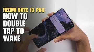 How to double tap to screen On and  Off Redmi Note 13 Pro