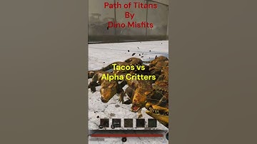 Tacos vs alpha critters #gaming#dinosaur #pathoftitans