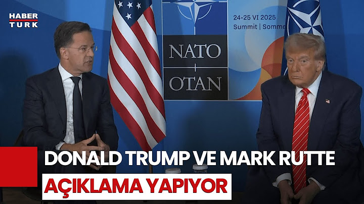 #CANLI - NATO Liderler Zirvesi | Donald Trump ve Mark Rutte açıklama yapıyor