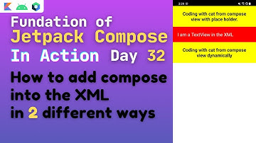 android migrate compose to XML | android migrate compose to view group | add compose into XML