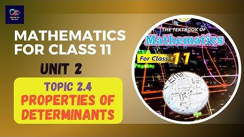 Properties of Determinants |  Matrices & Determinants | Class 11 Mathematics | Sindh Board