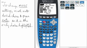 Introduction to Mode TI 84 Calculator    Mode