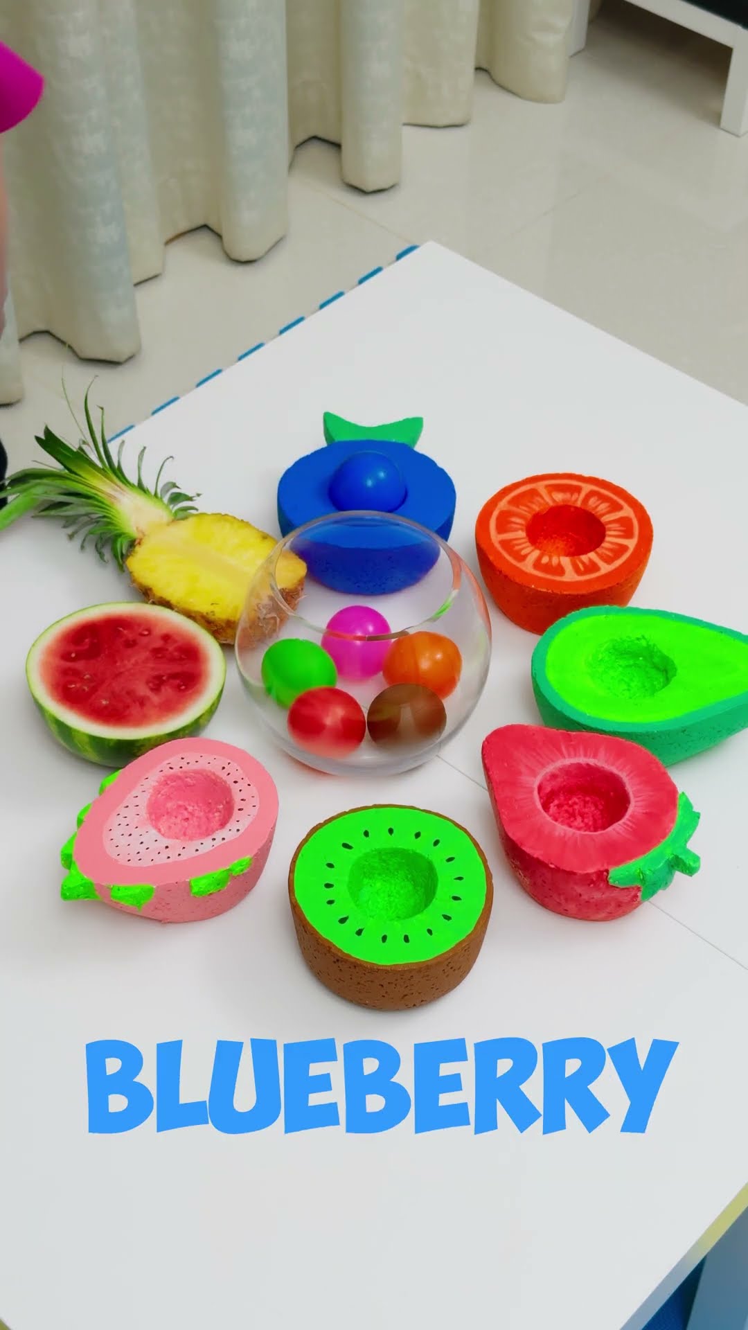 Learn Color \u0026 Fruits Sorting Game for Toddlers #kidseducationvideo