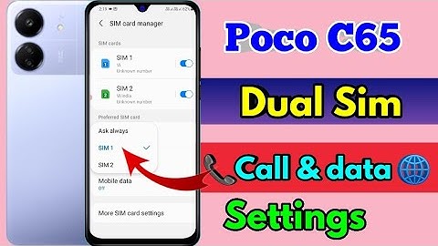 poco c65 dual sim call setting, poco c65 dual sim network problem