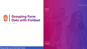 How to create a Fieldset Group Data in HTML 🔥🔥🔥