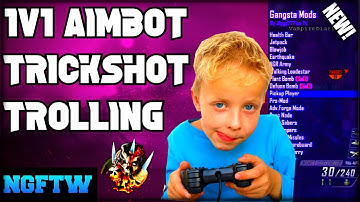 Black Ops 2 1V1 AIMBOT TRICKSHOT TROLLING! UNFAIR AIMBOT! (MOD MENU TROLLING)