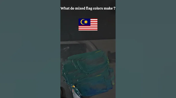 What do mixed flag colors make? #satisfying #asmr #satisfyingasmr #oddlysatisfyingasmr #colormixing