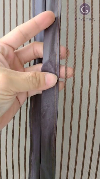 Tirai Magnet Platinum Mesh Anti Nyamuk Gorden Magnet Anti Nyamuk Serangga Motif Stripe