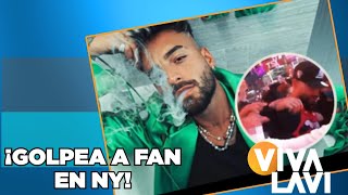 Maluma golpea fan en NY | Vivalavi