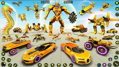 bee Robot transformation ll Robot ll Android gems video