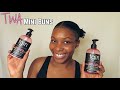 Wavy Mini Buns Using TGIN Rose Water | But the Moisture Though!! |