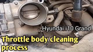Throttle body cleaning process in Hyundai I10 grand ||RPM problem,Mileage low & pickup low problem
