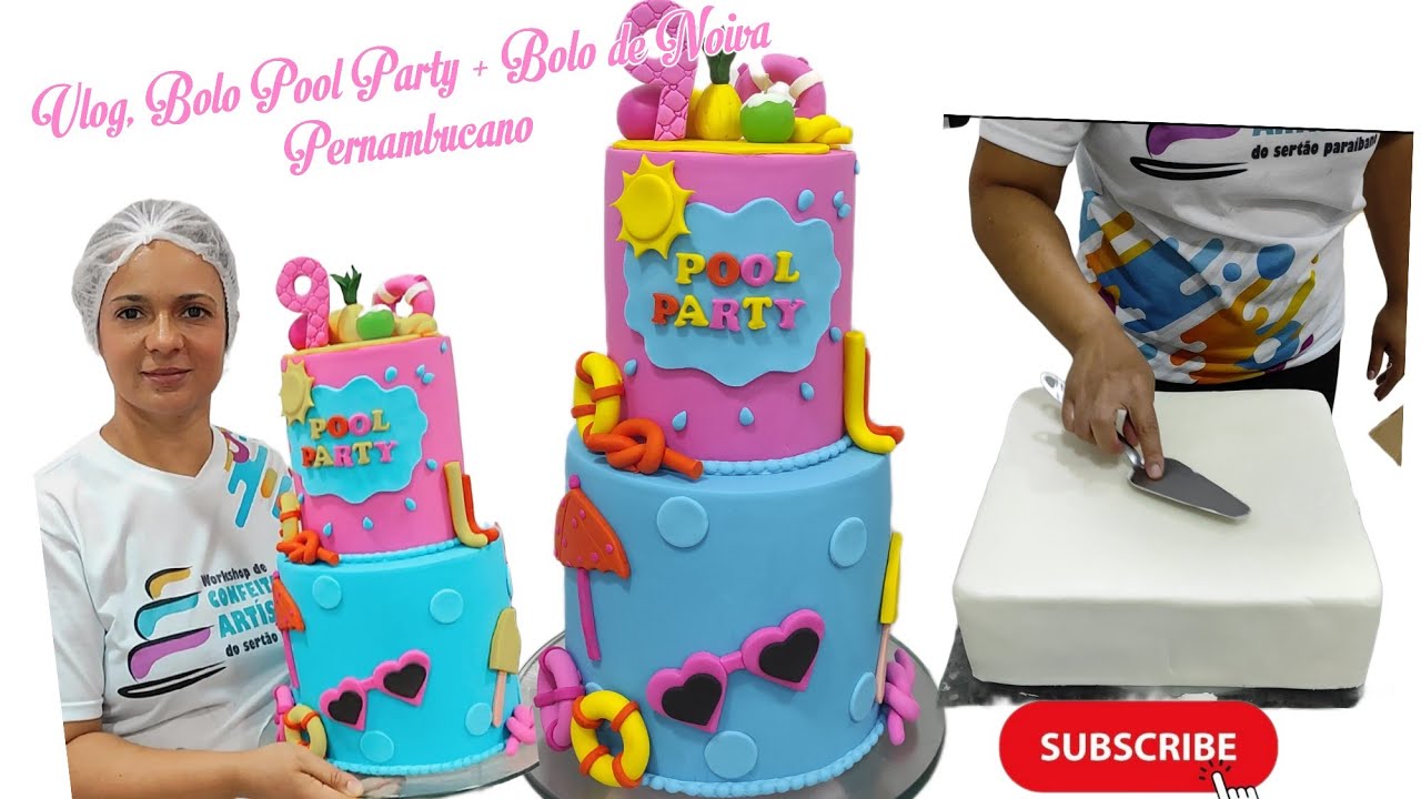 Vlog, Bolo de Noiva Pernambucano, Bolo Pool Party