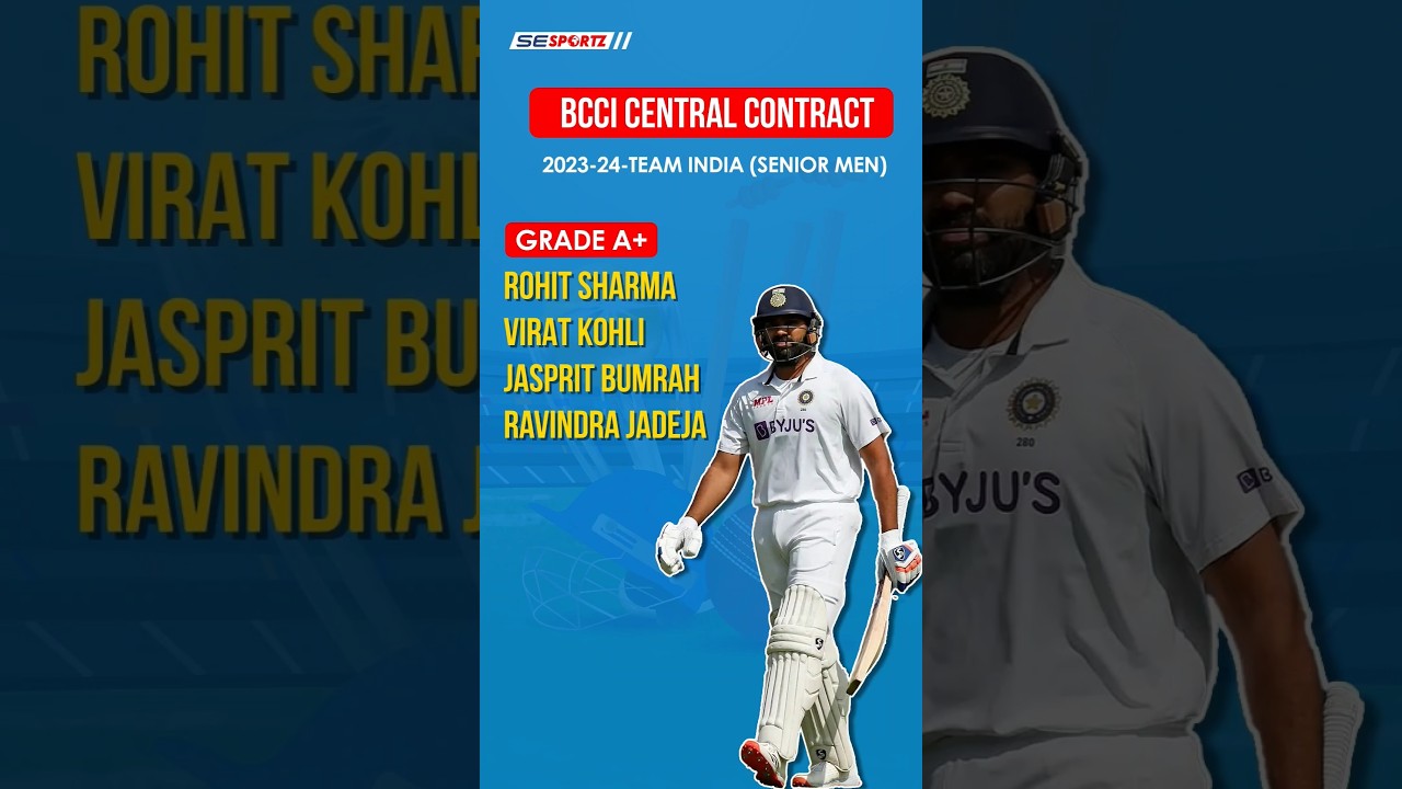 BCCI Central contract 2023-24 Team India 