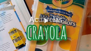 Acuarelas CRAYOLA / Pintando con ellas