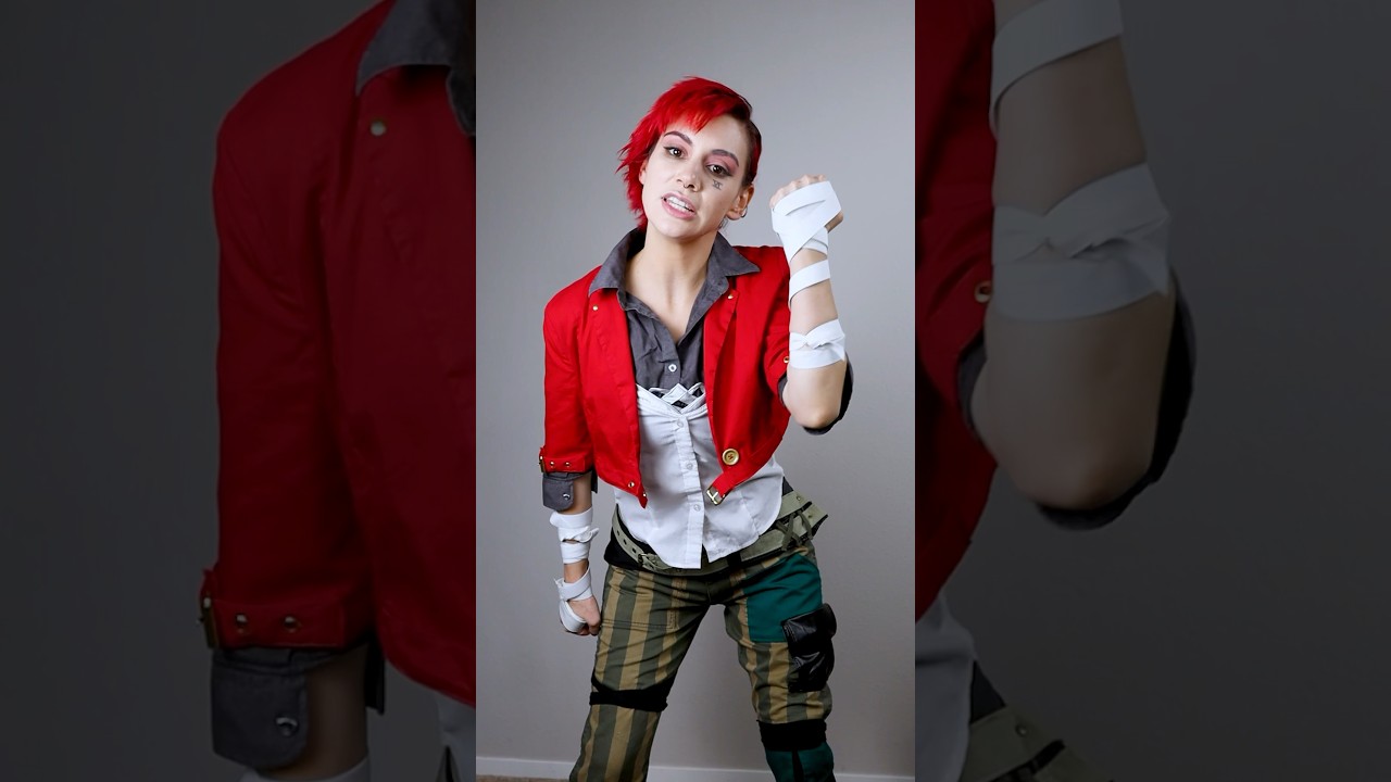 ⚠️ HOMEMADE Vi cosplay reveal ⚠️ #diycosplay #cosplaytransition #arcaneseason2