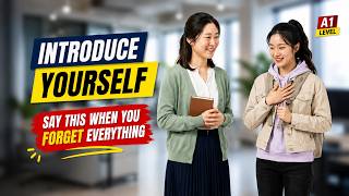 Your Mind Goes Blank? | Introduce Yourself In English | A1 Practice