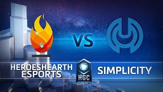HGC 2018 NA – Phase 2 Week 5 - HeroesHearth Esports vs. Simplicity - Game 4