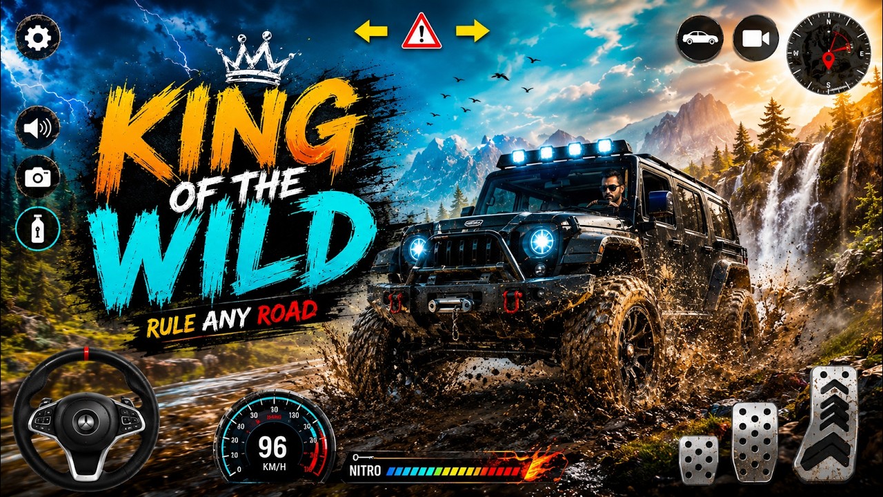 Modified Mahindra Thar Car Game: Offroad SUV Simulator - Android Gameplay 2026!
