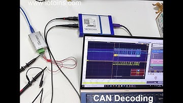 LOTO oscilloscope software function demo "CAN Decoding"