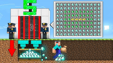 HOW to NOOB a ROBBERY BANK? in Minecraft Noob vs Pro Animation