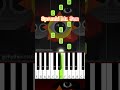 Sprunki Mr Sun Horror Easy Piano Tutorial Phase 2 Sprunki Incredibox Shorts