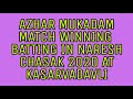 Azhar mukadam  match wining batting  naresh chasak 2020  kasarvadavli