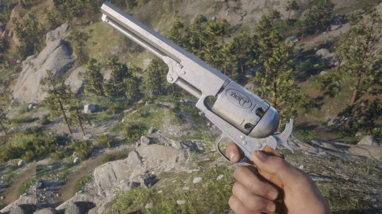 Red dead redemption 2 new update weapon showcase 2 navy revolver