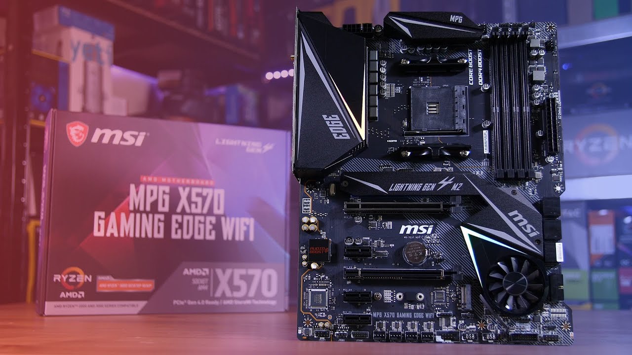 MSI X570 Gaming Edge WiFi Motherboard Review - YouTube