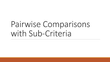 6.1. Pairwise Comparisons with Sub-Criteria using Super Decisions v2.
