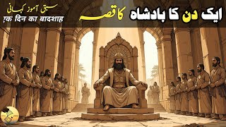 Ek Din Ka Badshah Ka Qissa || एक दिन का बादशाह का किस्सा || Urdu Islamic Kahani | Ibrat Ke Qissey ||