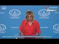 Мария Захарова: Россия предостерегает Молдавию от присоединения к западным санкциям