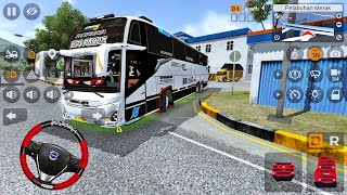 Tunggal Jaya Kids Panda JB5 Tronton Tourist Bus Exits Bakauheni Terminal and Meets Takumi