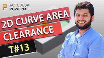 Powermill 2020 Tutorial - Lesson # 13 - 2D Curve area clearance with 2d drawing