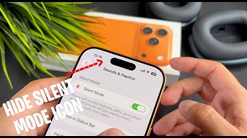 How To Show / Hide Silent Mode Icon On Status Bar Of iPhone 17 / 17 Pro