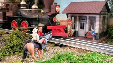 O Scale Flag Stop - printed card stock building with detailed interior - looking in the Windows!