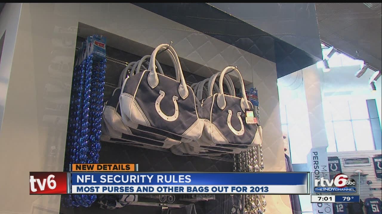 NFL to limit bags brought into stadiums - YouTube