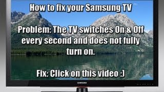 Refurbished Changhong 42″ Class – 4K Ultra HD, LED TV – 2160p, 240Hz (UD42YC5500) How to fix your Samsung TV that switches On & Off every second (1080p) HD!