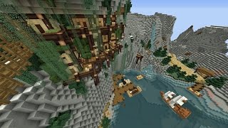 Minecraft Cliffside Village - Stone Beach World Part 1